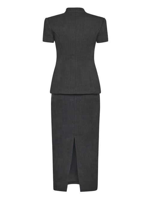 Midi dress with floral details SELF PORTRAIT | RS26160MAGREY